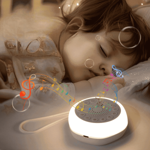 Boite à musique – Aide au Sommeil avec 27 Sons & Veilleuse 8 Couleurs (Rechargeable)