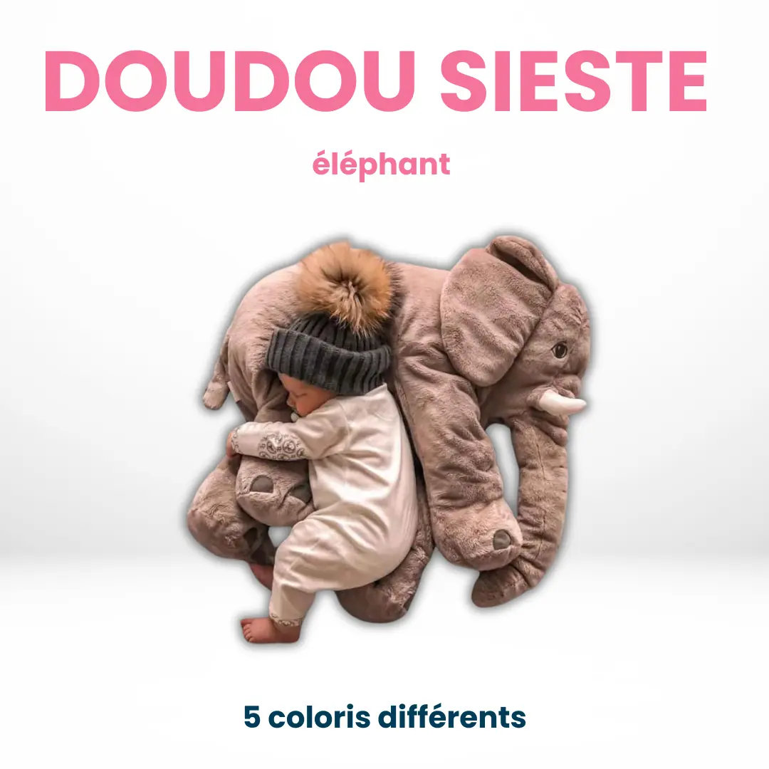 Doudou Sieste Éléphant