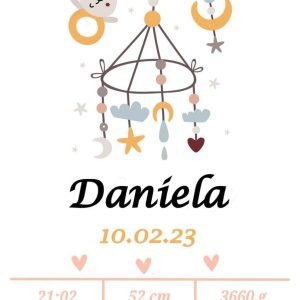 Affiche de naissance Mobile