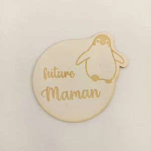 Carte étape « Future Maman » Pingouin