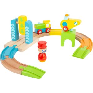 Chemin de fer – Train junior avec Hélicoptère