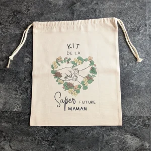Pochon « Kit de la Super Future Maman de Jumeaux »