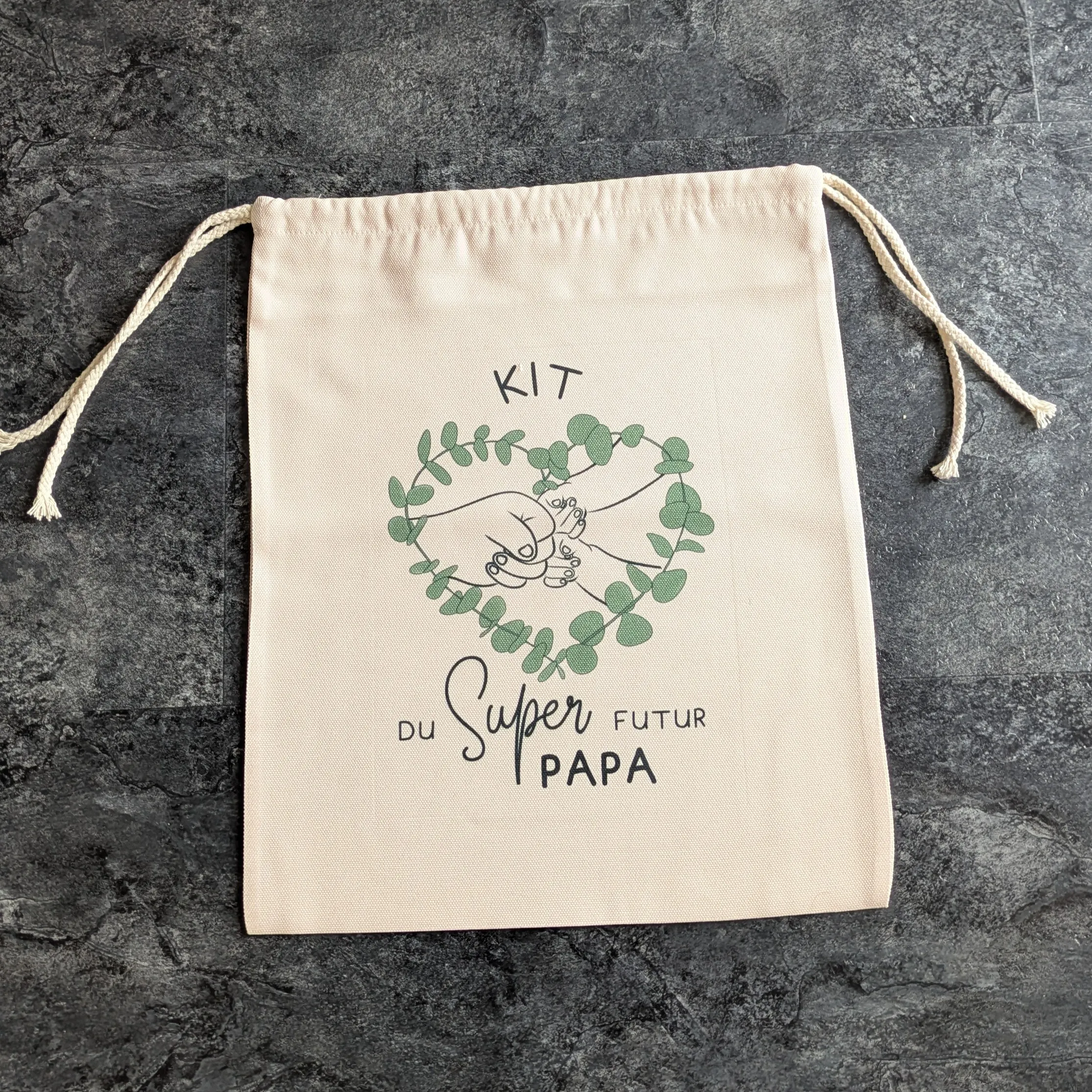 Pochon « Kit du Super Futur Papa de Jumeaux »