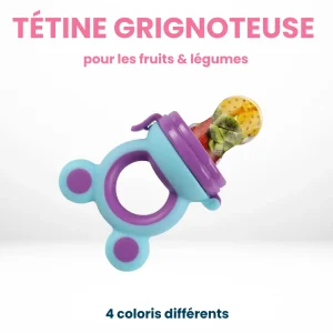 Tétine Grignoteuse Fruit Bébé – Sucette Alimentaire en Silicone Anti-Étouffement
