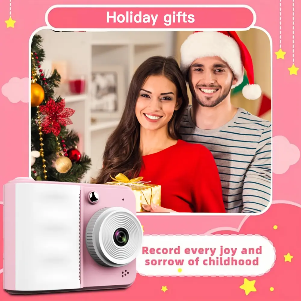 Appareil photo instantané enfant numérique – double objectif, carte SD incluse – Image 8