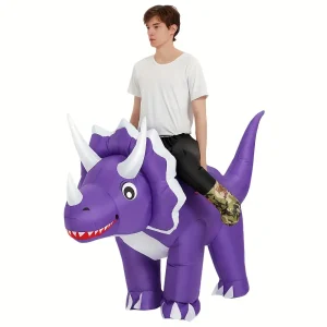 Costume gonflable dinosaure adulte – déguisement Halloween original et fun