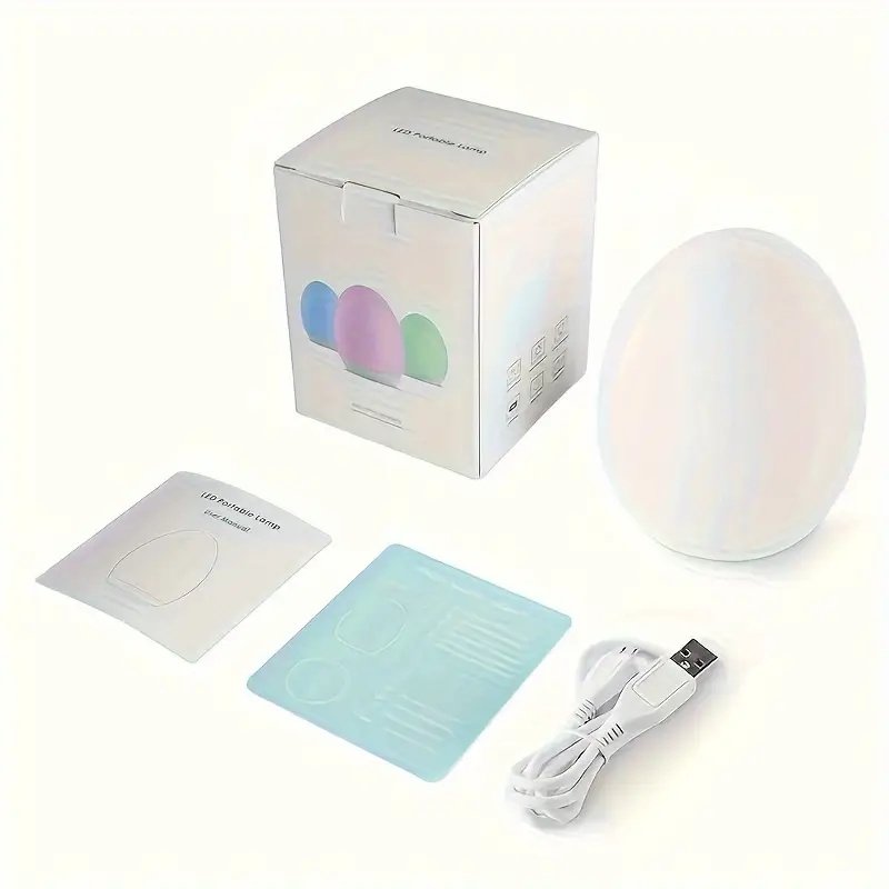 Veilleuse œuf enfant avec port USB – 7 couleurs et intensité réglable – Image 7