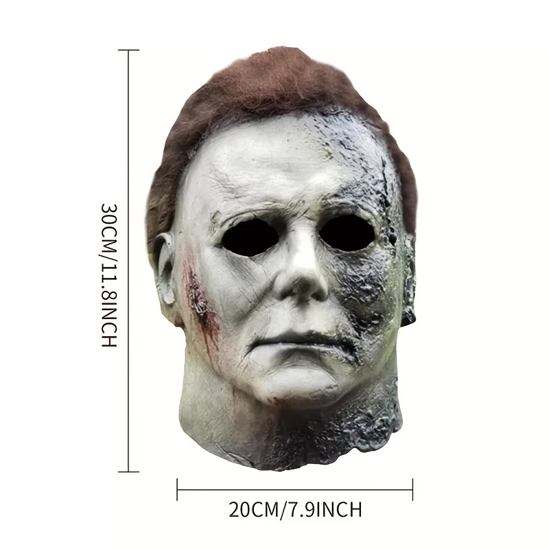 Masque d’horreur réaliste Michael Myers – visage ensanglanté effrayant – Image 2