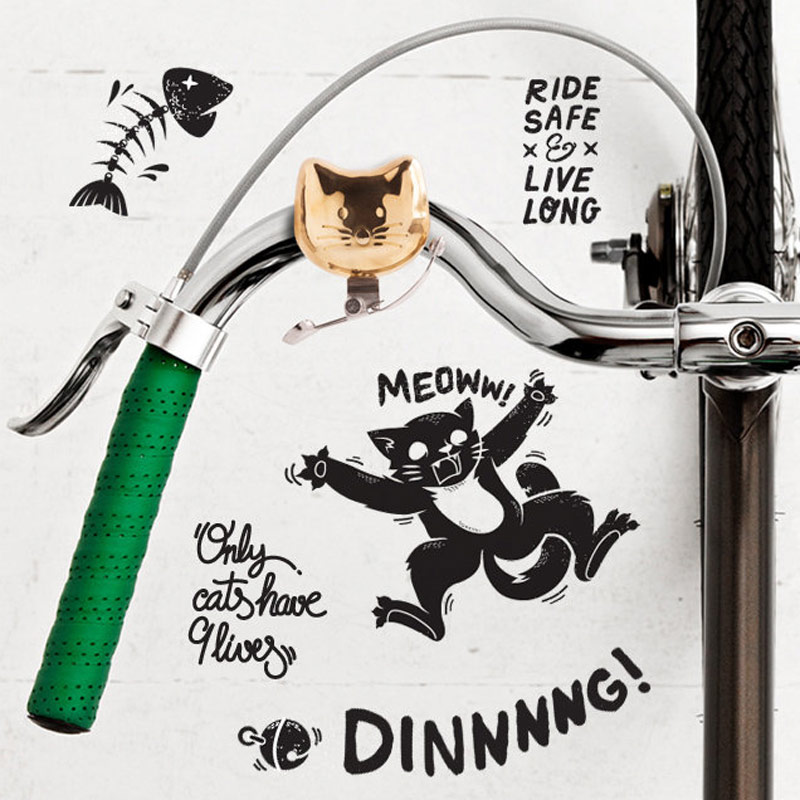 Sonnette à vélo Chat, Suck UK – Image 4