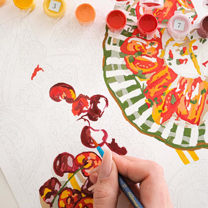 Set Peinture au Numéro Petit Pinceau, La Dolce Vita – Image 2