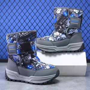 Bottes de neige enfant imperméables et chaudes – antidérapantes et confort outdoor