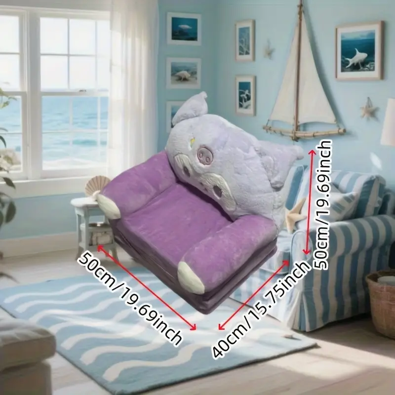 Canapé-lit pliable en peluche Kuromi – tapis tatami doux design kawaii – Image 6