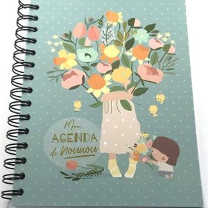 Agenda nounou bouquet- 6 enfants
