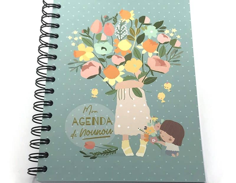 Agenda nounou bouquet- 6 enfants