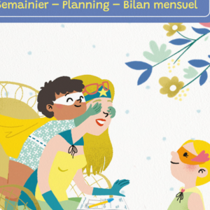 Agenda assistante maternelle – Floral