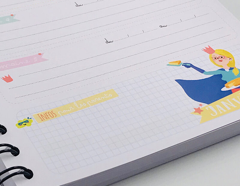 Agenda périscolaire des nounous – 2 enfants – Image 7