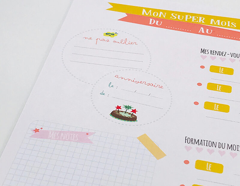 Agenda périscolaire des nounous – 2 enfants – Image 5