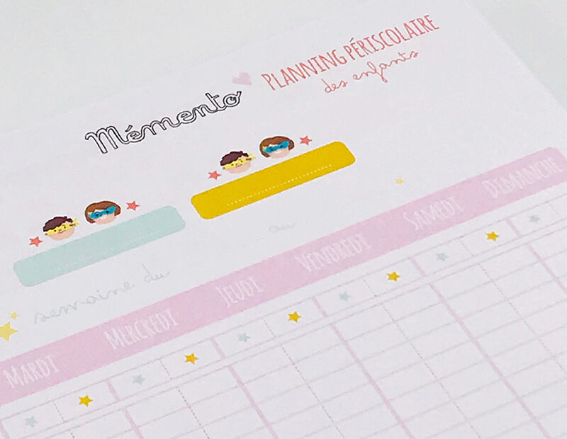 Agenda périscolaire des nounous – 2 enfants – Image 9