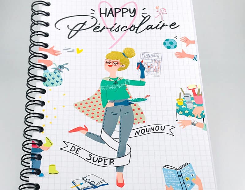 Agenda périscolaire des nounous – 2 enfants