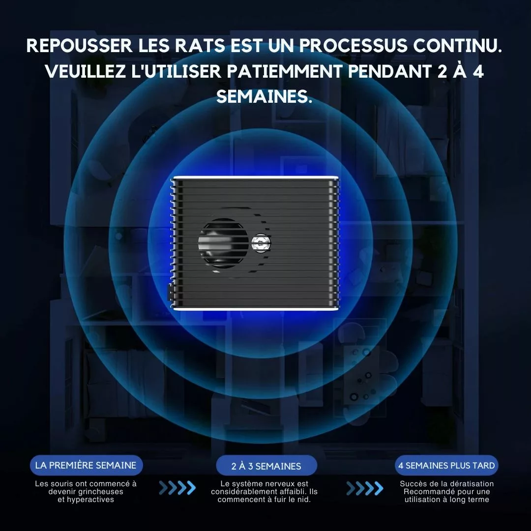 Appareil à ultrasons pour loirs domestiques – Protection efficace sans poison – Éloigne naturellement les rongeurs – Image 3