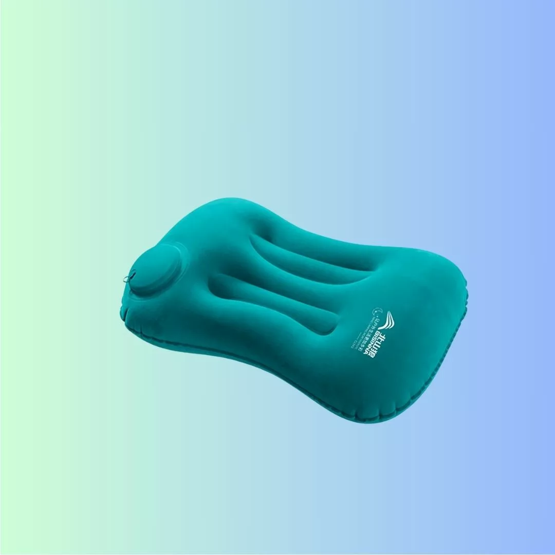 Appui-tête gonflable pour tente de camping – Confort ergonomique ultra-léger pour nuits réparatrices en pleine nature – Image 9