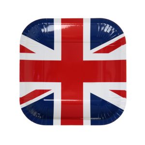 Lot de 10 assiettes Union Jack