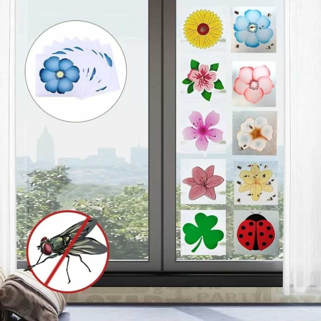 Attrape mouches autocollant pour vitres – Discret, efficace et sans produits chimiques – Maison sans insectes – Image 2