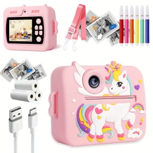Appareil photo enfant instantané – caméra 48MP imprimante et vidéo intégrées