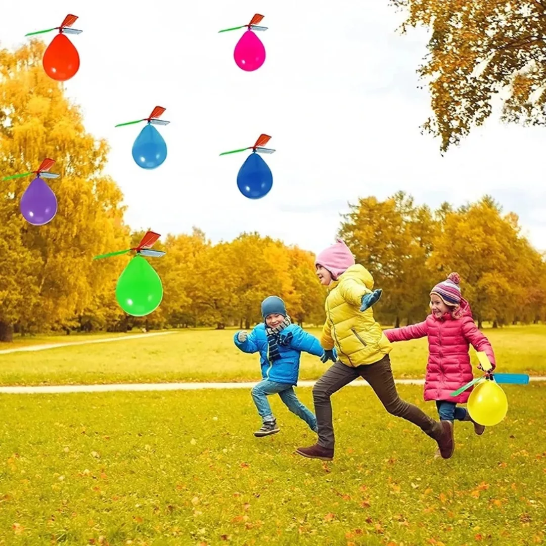 Ballon à air hélicoptère – Jouet volant original pour enfants – Amusement ludique et éducatif en plein air – Image 2