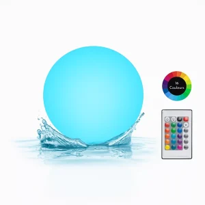 Ballon led étanche rechargeable pour soirée – Ambiance lumineuse magique en extérieur – Idéal piscine, jardin, fête