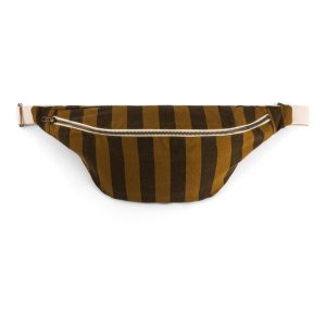 Sac banane Rayures Cumin et Noir, Rose in April