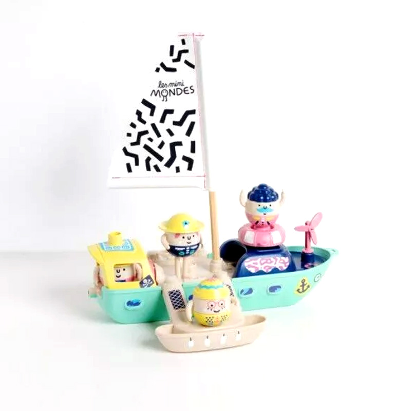 Bateau Les Mini Mondes et ses 4 personnages – Image 3