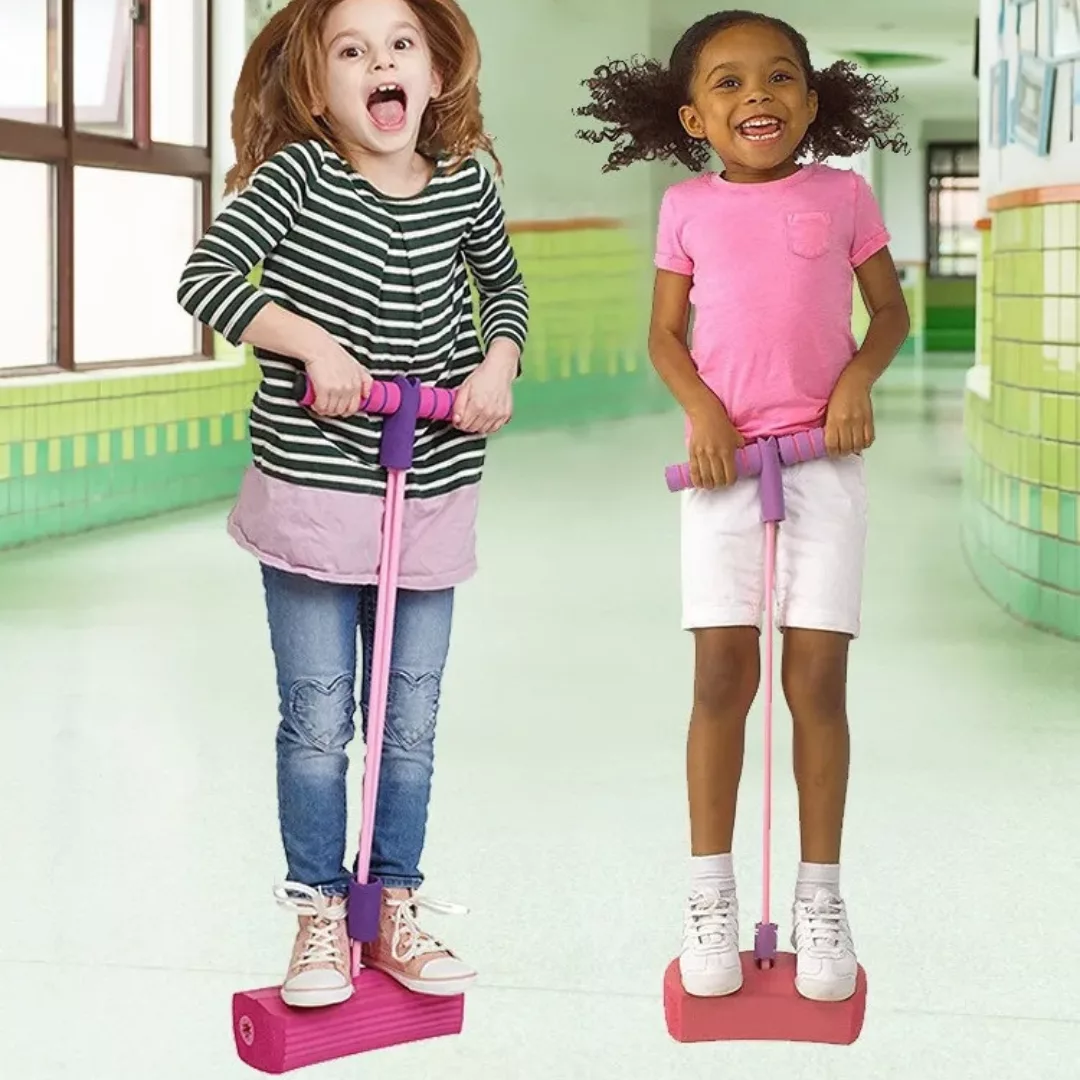 Bâton de saut de grenouille – Jeu d’extérieur ludique pour enfants – Améliore l’équilibre et l’activité physique