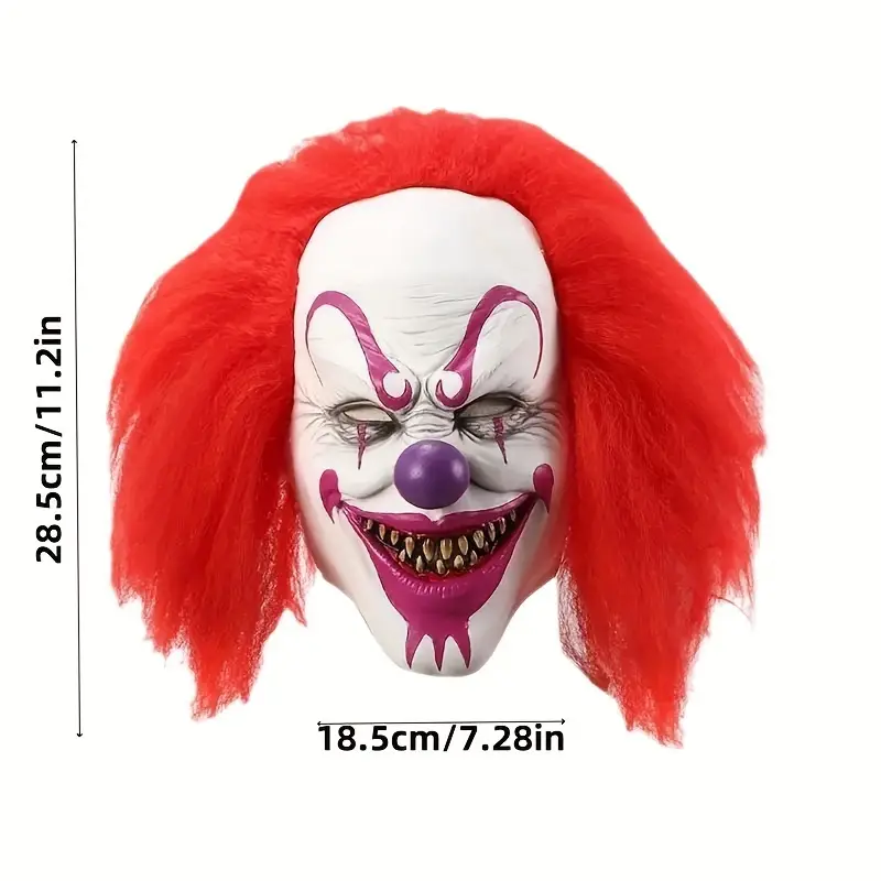 Masque Joker effrayant en latex – Accessoire terrifiant pour Halloween et cosplay – Image 5