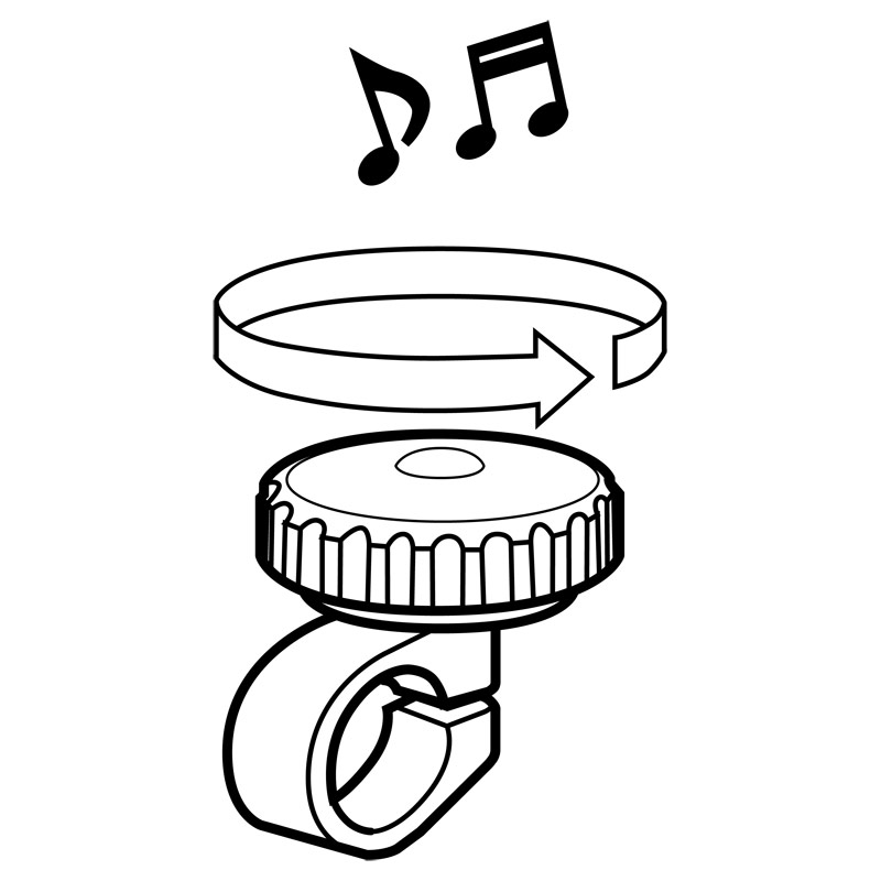 Sonnette à vélo TokyoBell rose transparente, Rainette – Image 5