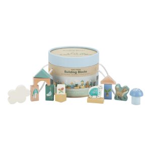 Tonneau de Blocs de construction en bois Forest Friends, Little Dutch