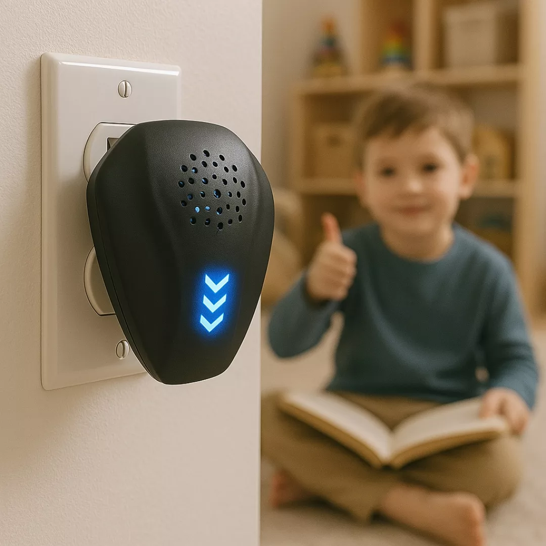 Boîtier ultrason anti souris rechargeable – Efficace, silencieux et écologique pour protéger votre maison – Image 2