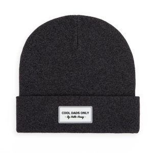 Bonnet adulte Urban Black «Cool Dads Only» noir chiné, Hello Hossy