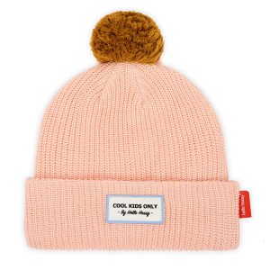 Bonnet enfant à pompon Color Block Peachy, Cool Kids Only, Hello Hossy
