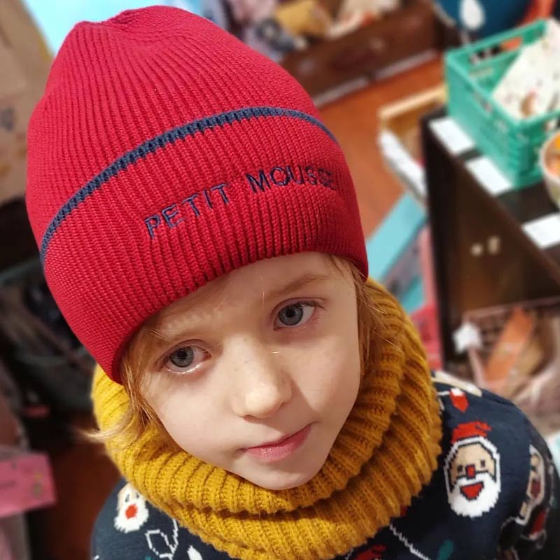 Bonnet enfant/bébé broderie Petit Mousse, Chamaye – Image 2