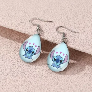 Boucle d&rsquo;oreille Stitch – Bijou Disney mignon et tendance pour fans de Lilo & Stitch – Cadeau original enfant ou adulte