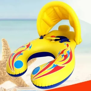 Bouée maman bébé 2 en 1 – Sécurité et confort pour baignade à deux – Parfait pour moments complices bébé-maman