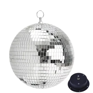 Boule disco suspendue motorisée extérieure – Ambiance lumineuse magique pour vos soirées en plein air