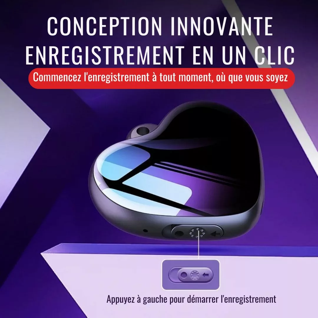 Bouton espion audio avec micro intégré – Écoute discrète en toute situation, idéal pour sécurité et surveillance clandestine