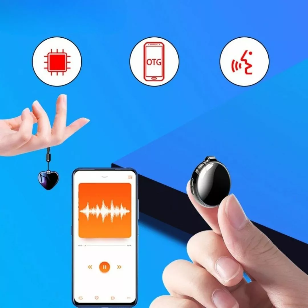 Bouton espion audio avec micro intégré – Écoute discrète en toute situation, idéal pour sécurité et surveillance clandestine – Image 5