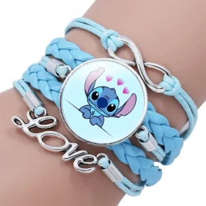 Bracelet stitch – Bijou mignon et coloré pour fans de Disney – Cadeau idéal pour enfants et ados