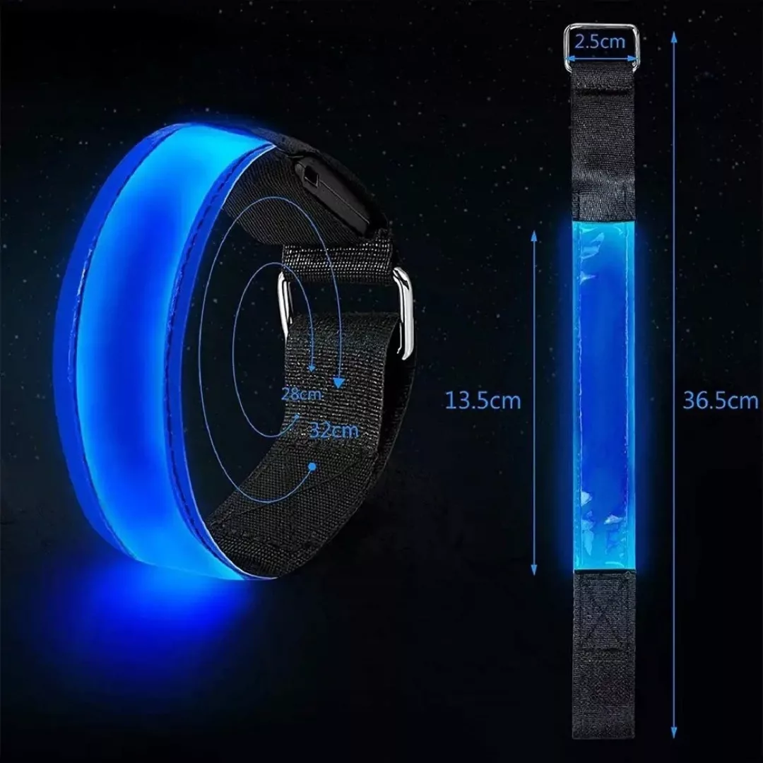 Brassard lampe sécurité randonnée – visibilité maximale de nuit – idéal running, vélo et trail – Image 4