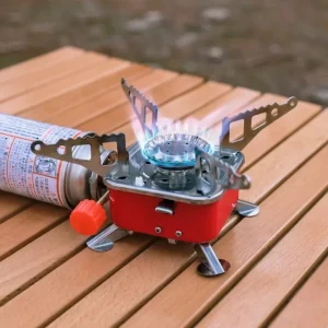 Brûleur à gaz compact randonnée – Ultra léger et pliable pour cuisine outdoor facile et rapide