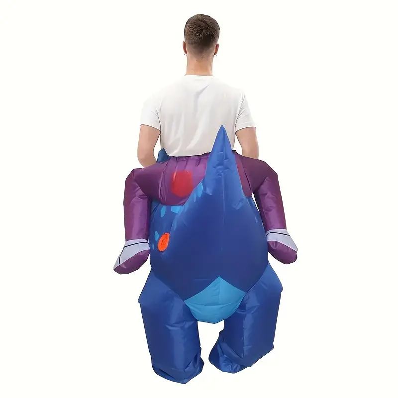 Costume dinosaure gonflable avec lunettes de soleil Bleues – effet garanti – Image 2