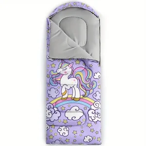 Sac de couchage licorne doux et original – idéal pour enfants et soirées pyjama